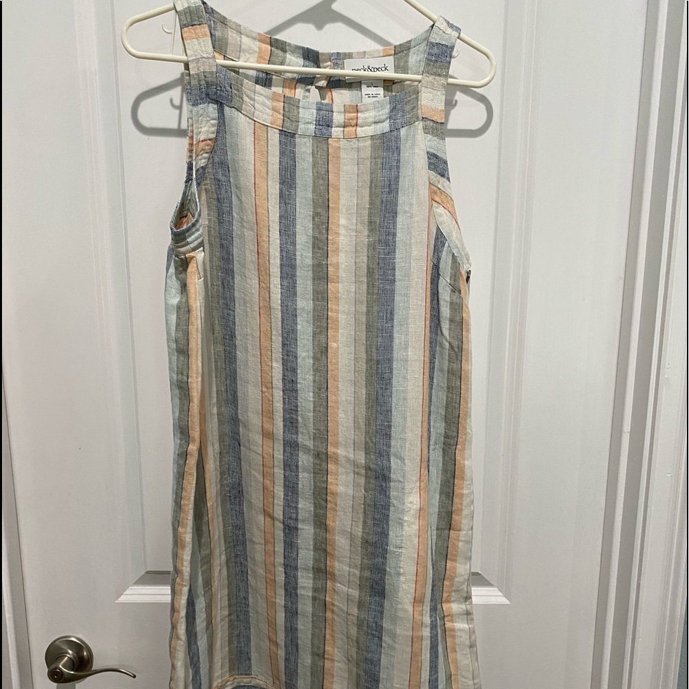 Peck & Peck 100% Linen Dress, Sz L